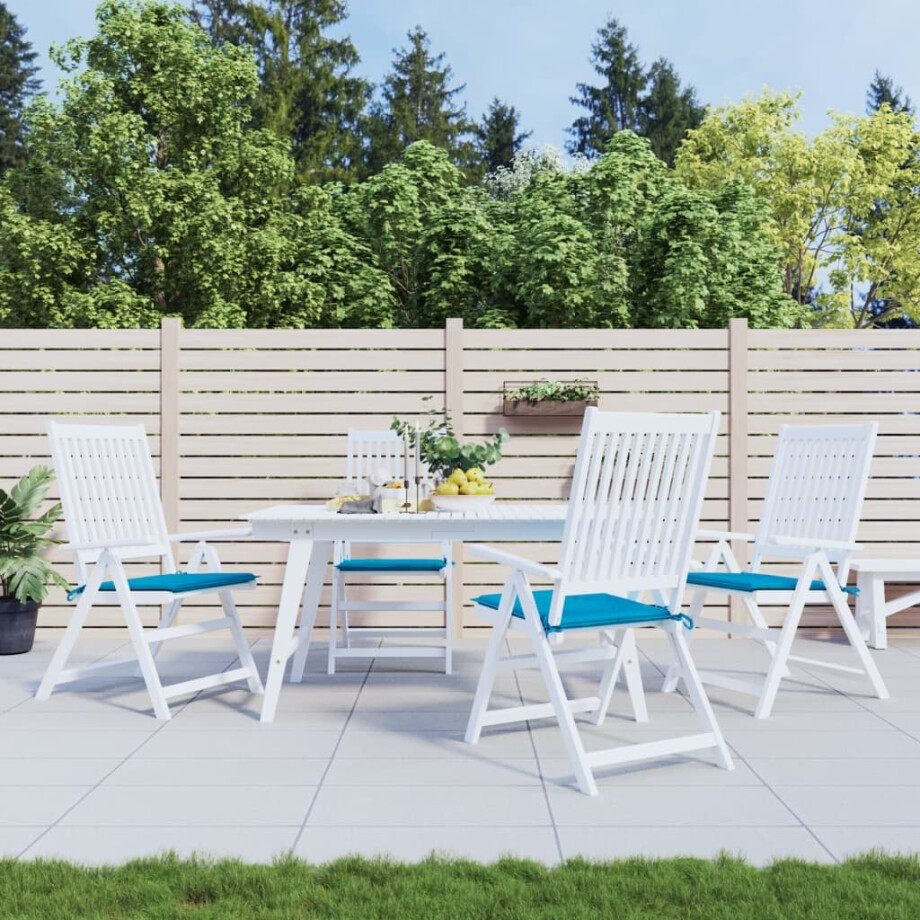 vidaXL Tuinstoelkussens 4 st 50x50x4 cm oxford stof blauw vidaXL Tuinstoelkussens 4 st 50x50x4 cm oxford stof blauw afbeelding 1