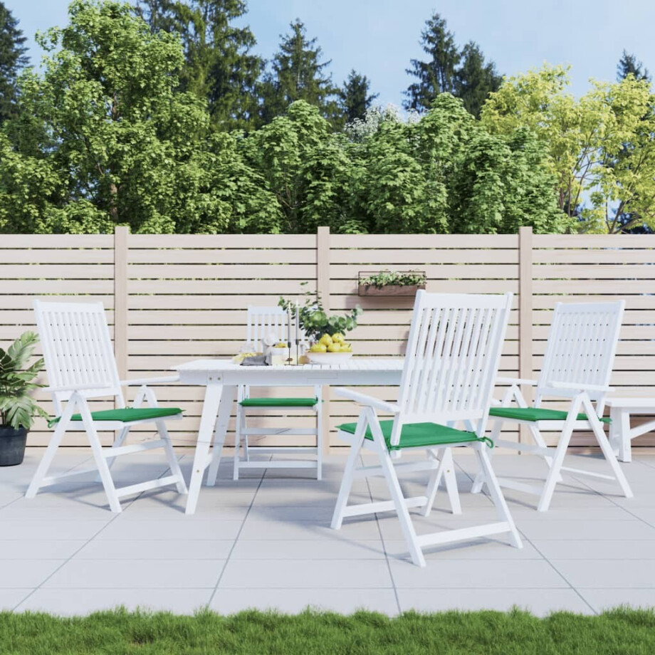 vidaXL Tuinstoelkussens 4 st 50x50x4 cm oxford stof groen vidaXL Tuinstoelkussens 4 st 50x50x4 cm oxford stof groen afbeelding 1