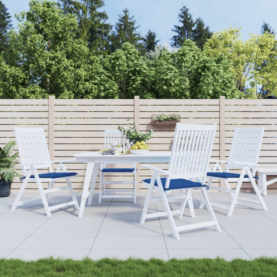 vidaXL Tuinstoelkussens 4 st 50x50x4 cm oxford stof koningsblauw vidaXL Tuinstoelkussens 4 st 50x50x4 cm oxford stof koningsblauw afbeelding 1