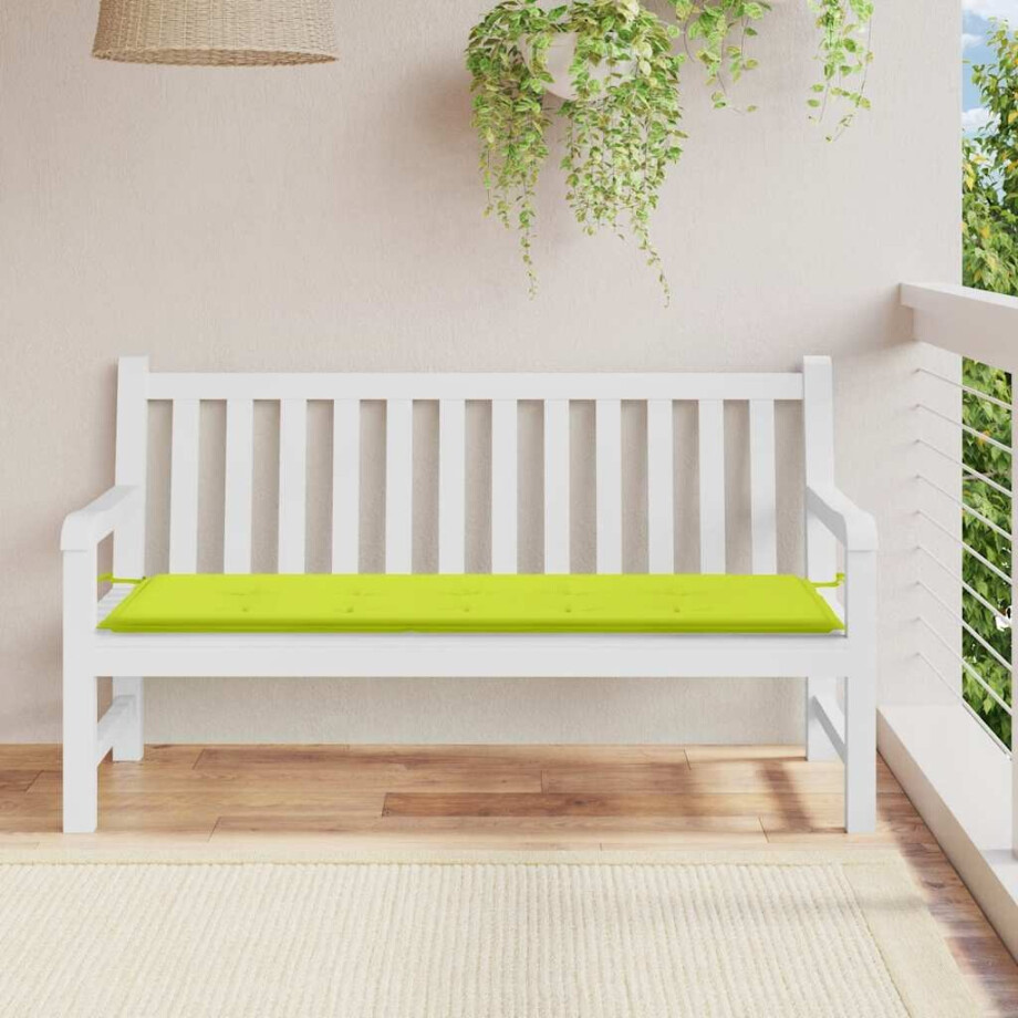 vidaXL Tuinbankkussen 150x50x3 cm oxford stof felgroen vidaXL Tuinbankkussen 150x50x3 cm oxford stof felgroen afbeelding 1