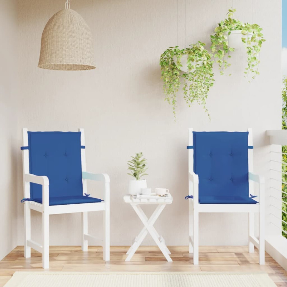 vidaXL Tuinstoelkussens 2 st 100x50x3 cm oxford stof koningsblauw vidaXL Tuinstoelkussens 2 st 100x50x3 cm oxford stof koningsblauw afbeelding 1