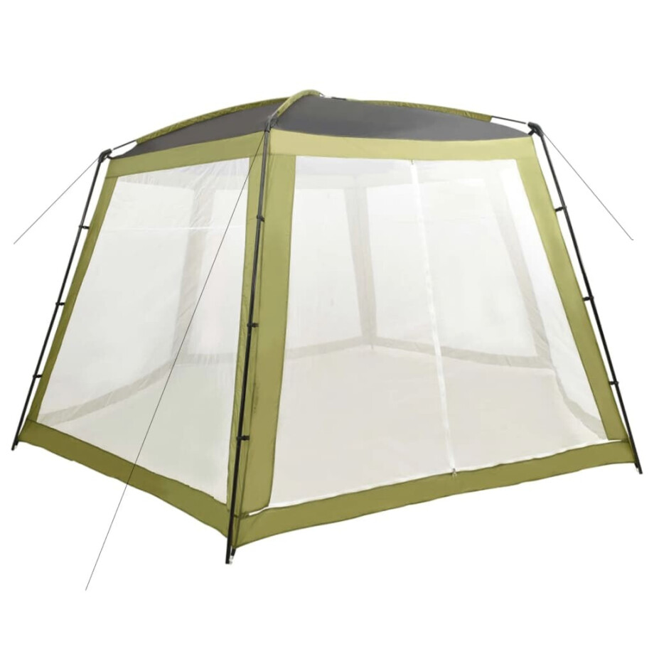vidaXL Zwembadtent 590x520x250 cm stof groen vidaXL Zwembadtent 590x520x250 cm stof groen afbeelding 1