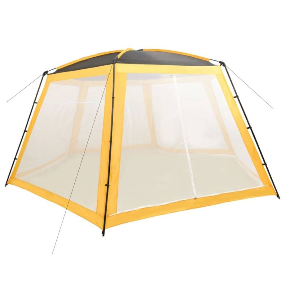 vidaXL Zwembadtent 660x580x250 cm stof geel vidaXL Zwembadtent 660x580x250 cm stof geel afbeelding 1