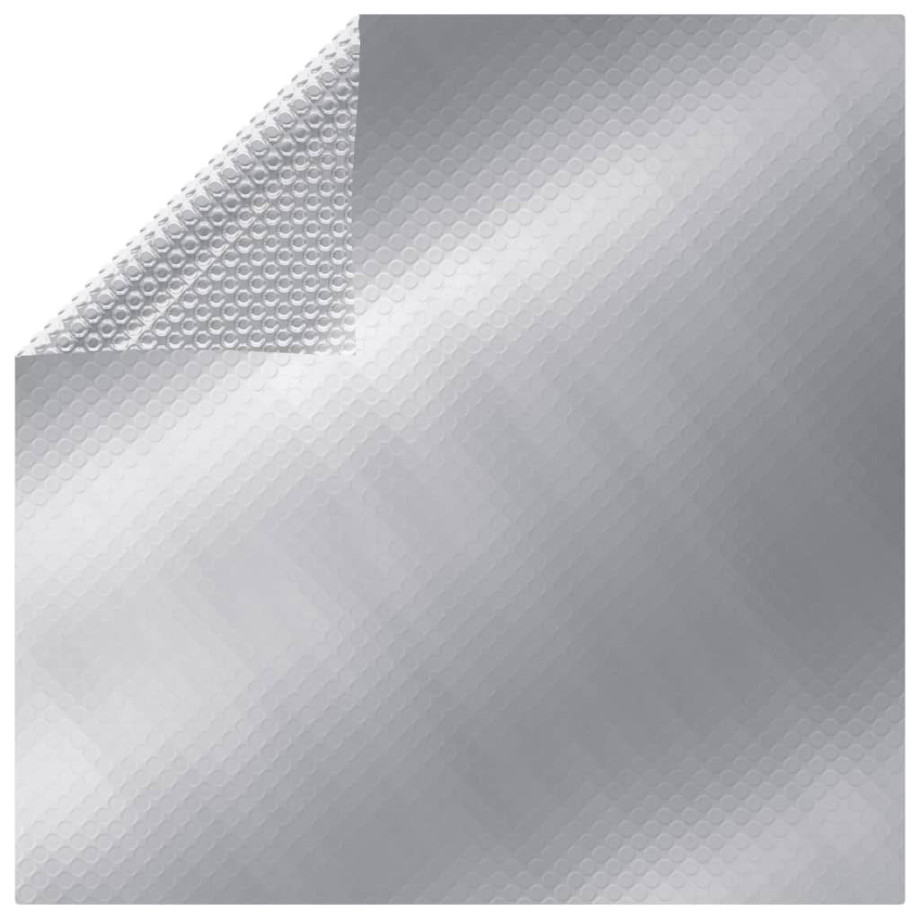 vidaXL Zwembadfolie solar drijvend rechthoekig 10x5 m PE zilverkleurig afbeelding 1