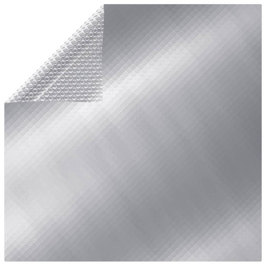 vidaXL Zwembadhoes 450x220 cm PE zilverkleurig afbeelding 1