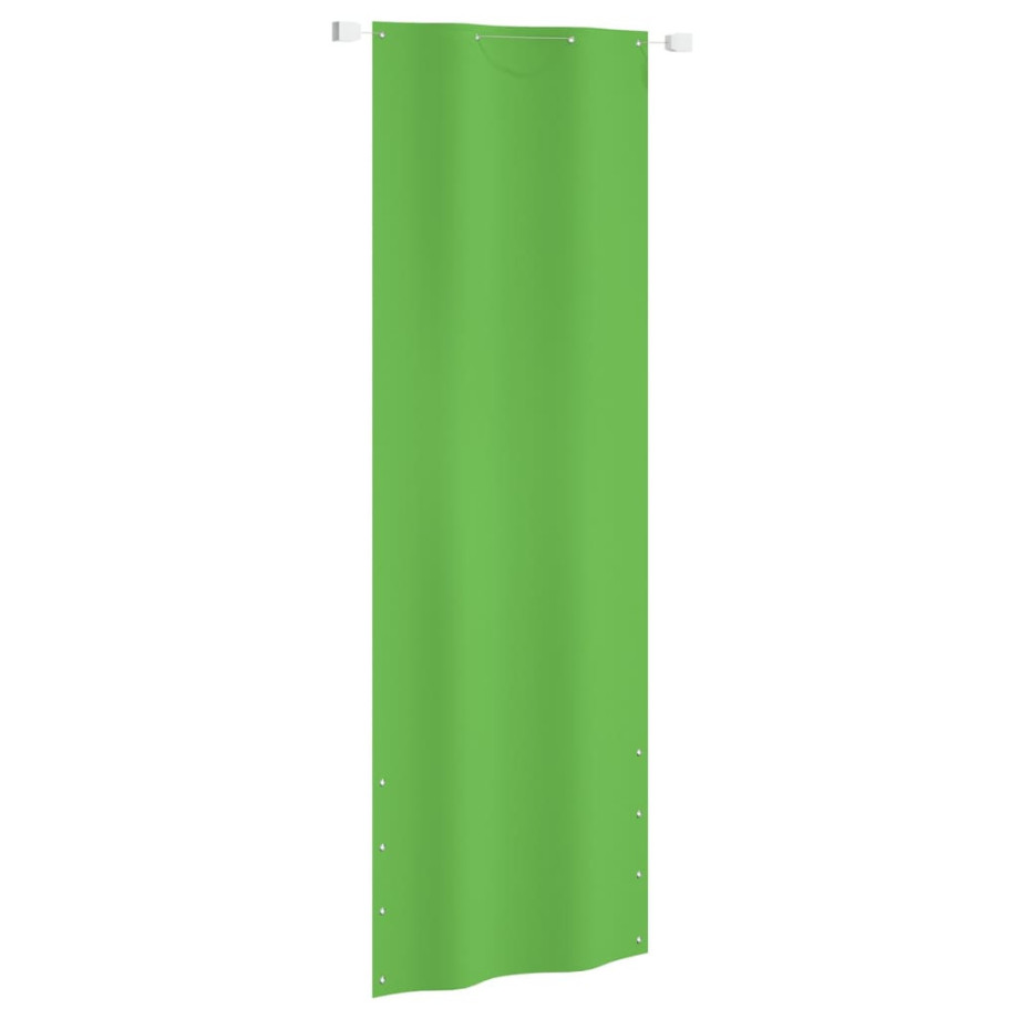 vidaXL Balkonscherm 80x240 cm oxford stof lichtgroen afbeelding 1