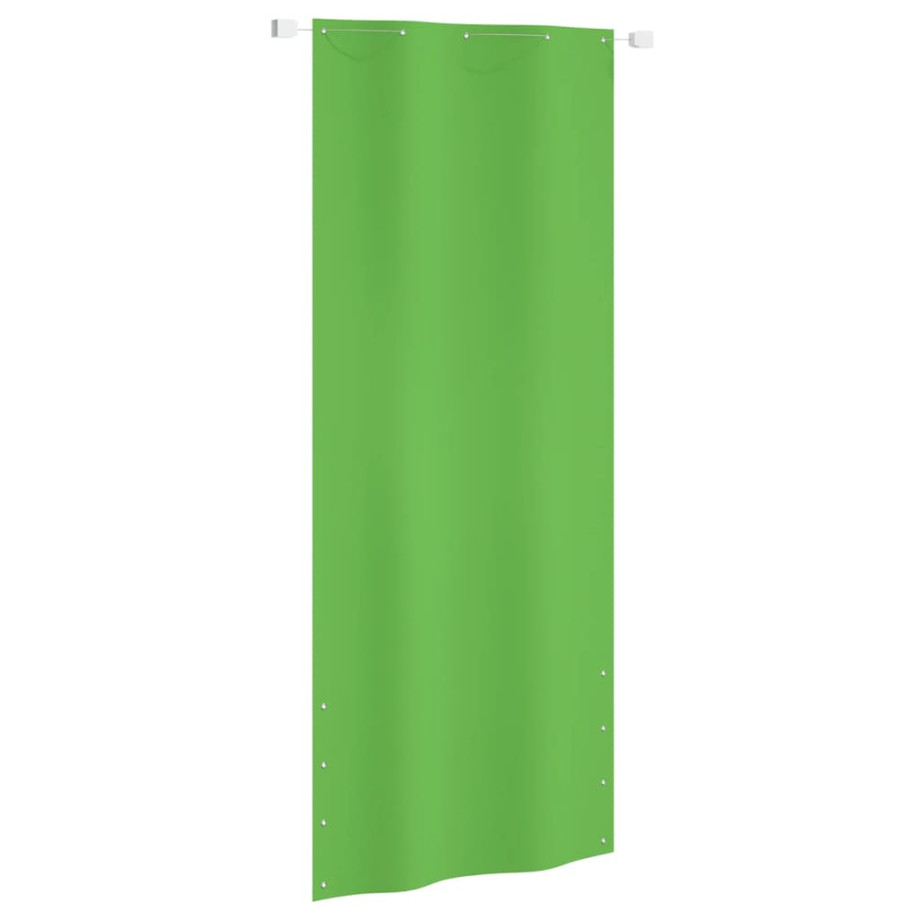 vidaXL Balkonscherm 100x240 cm oxford stof lichtgroen afbeelding 1