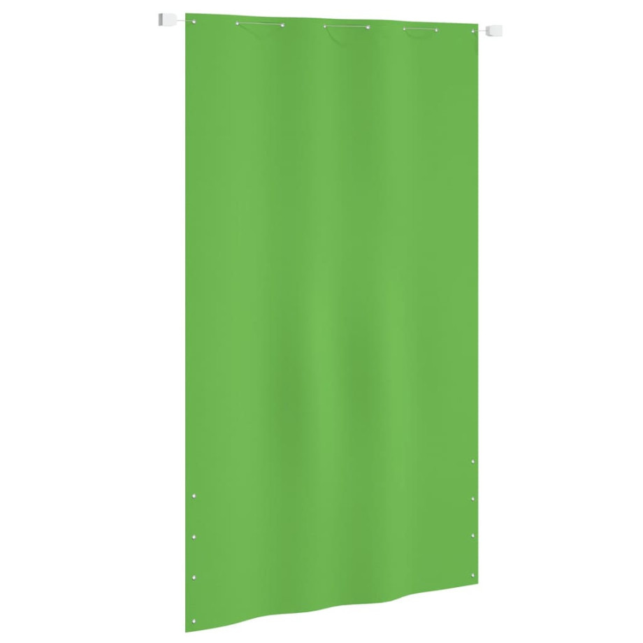 vidaXL Balkonscherm 140x240 cm oxford stof lichtgroen afbeelding 1