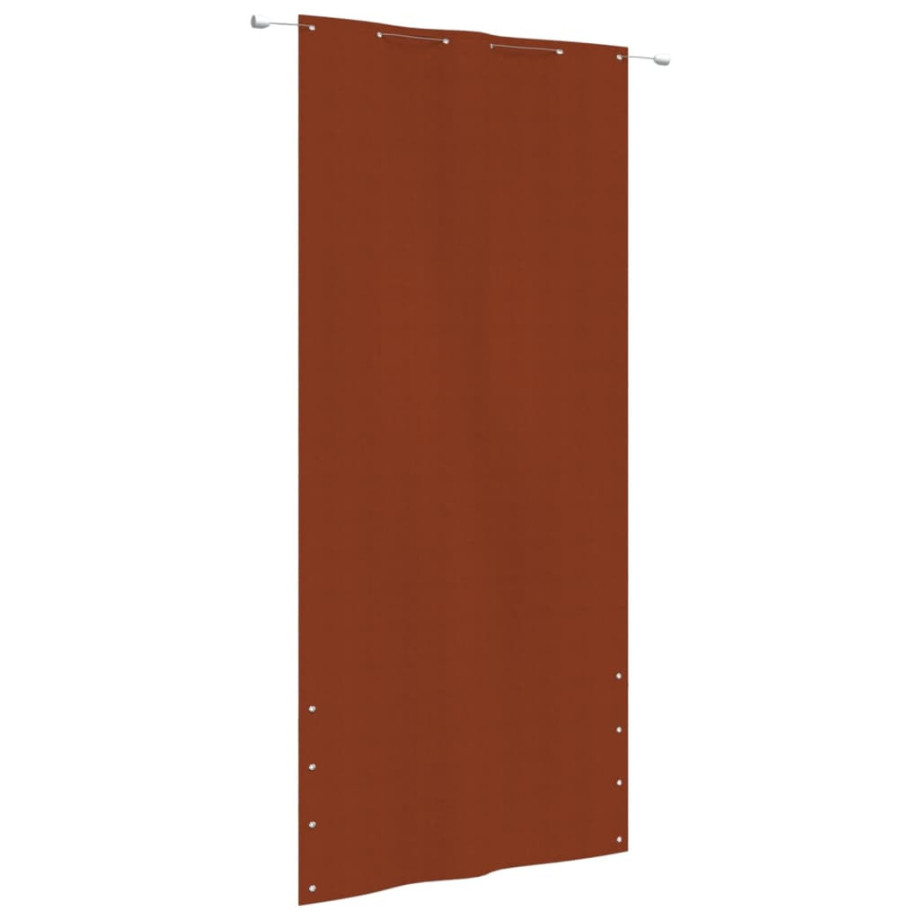 vidaXL Balkonscherm 120x240 cm oxford stof terracottakleurig afbeelding 1