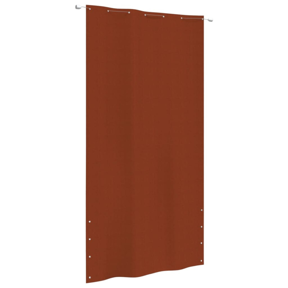 vidaXL Balkonscherm 140x240 cm oxford stof terracottakleurig afbeelding 1