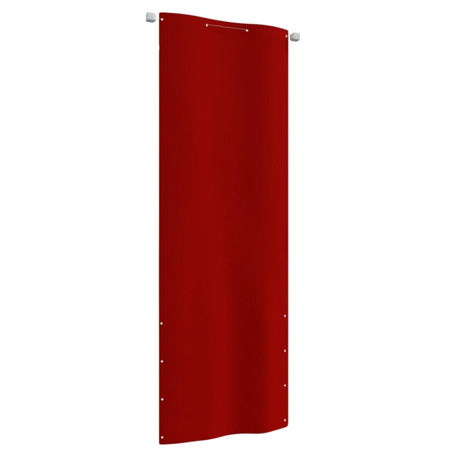 vidaXL Balkonscherm 80x240 cm oxford stof rood afbeelding 1