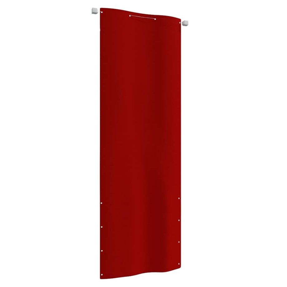 vidaXL Balkonscherm 80x240 cm oxford stof rood afbeelding 1