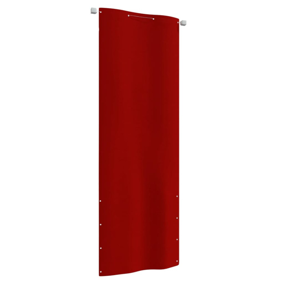 vidaXL Balkonscherm 80x240 cm oxford stof rood afbeelding 1