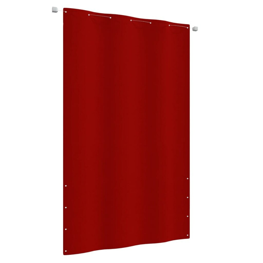 vidaXL Balkonscherm 140x240 cm oxford stof rood afbeelding 1