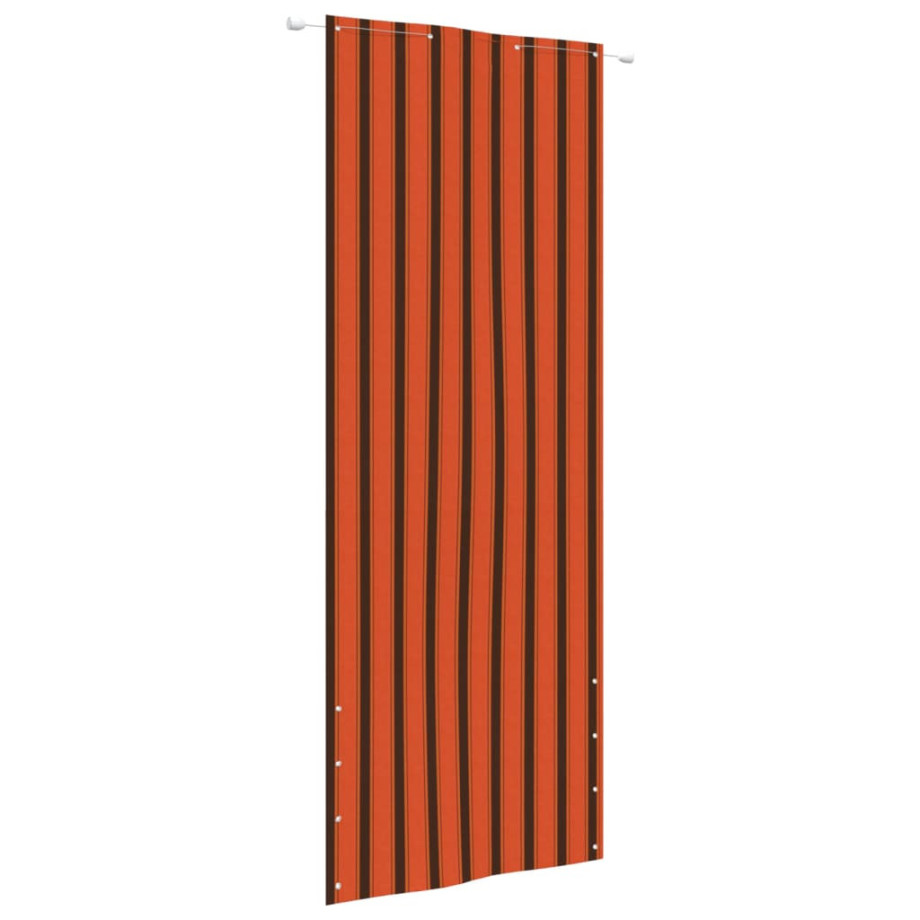 vidaXL Balkonscherm 80x240 cm oxford stof oranje en bruin afbeelding 1