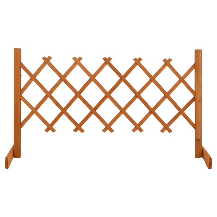 vidaXL Tuinlatwerk 120x60 cm massief vurenhout oranje afbeelding 1