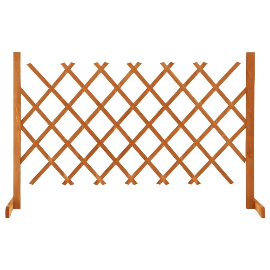 vidaXL Tuinlatwerk 120x90 cm massief vurenhout oranje vidaXL Tuinlatwerk 120x90 cm massief vurenhout oranje afbeelding 1