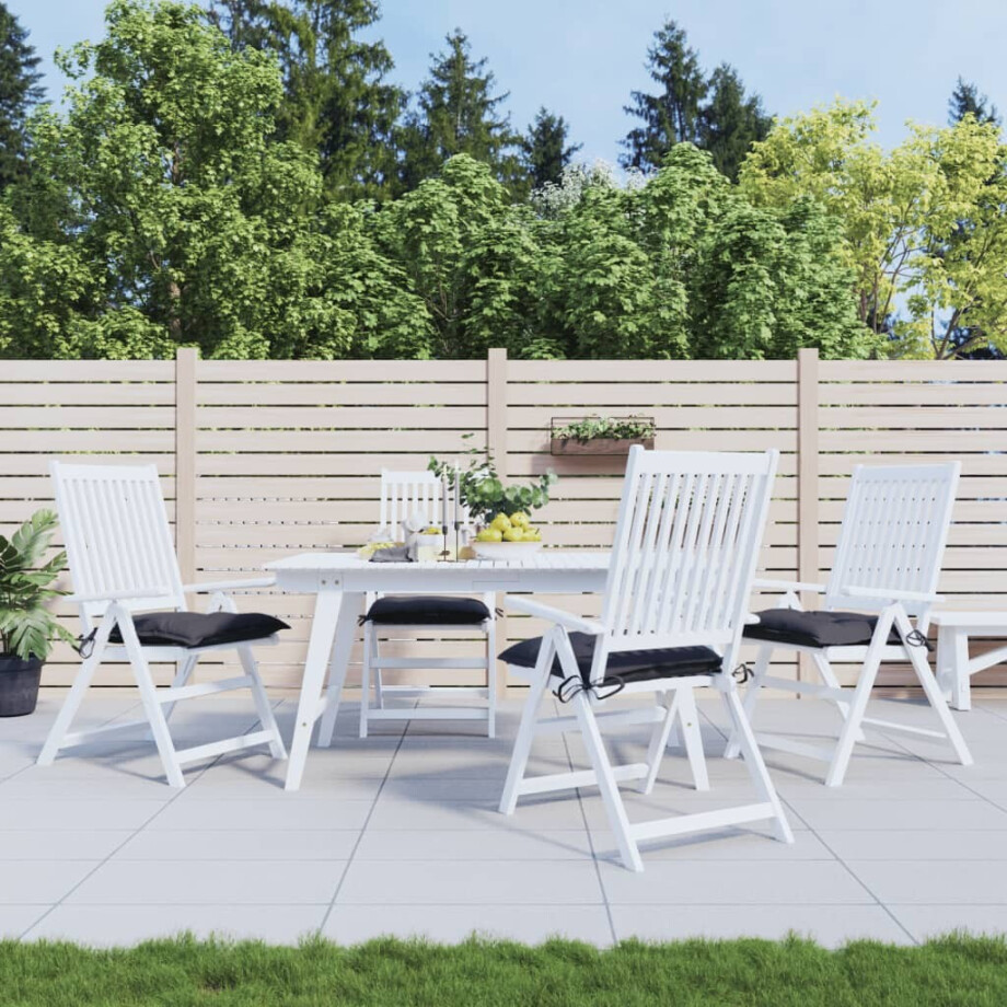 vidaXL Stoelkussens 4 st 40x40x7 cm oxford stof antracietkleurig vidaXL Stoelkussens 4 st 40x40x7 cm oxford stof antracietkleurig afbeelding 1