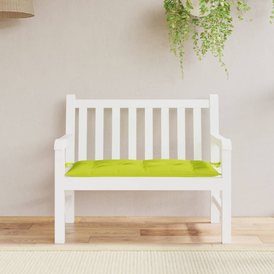 vidaXL Tuinbankkussen 100x50x7 cm oxford stof heldergroen vidaXL Tuinbankkussen 100x50x7 cm oxford stof heldergroen afbeelding 1