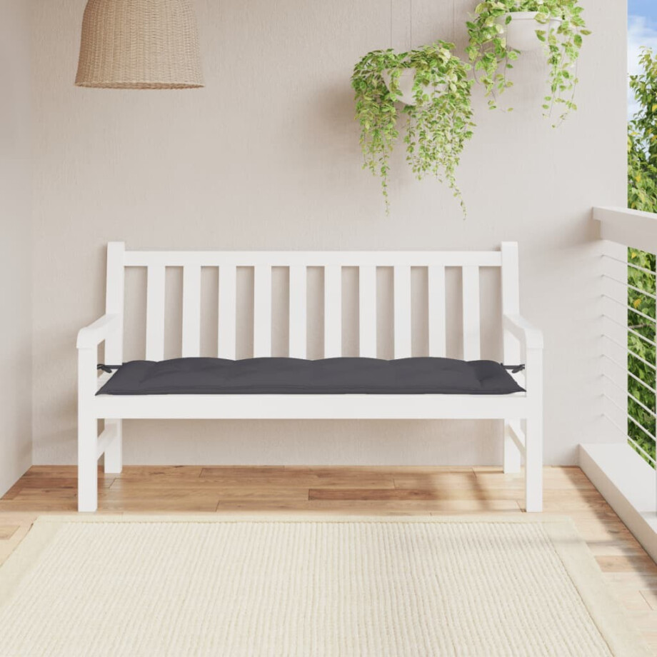 vidaXL Tuinbankkussen 150x50x7 cm oxford stof antracietkleurig vidaXL Tuinbankkussen 150x50x7 cm oxford stof antracietkleurig afbeelding 1