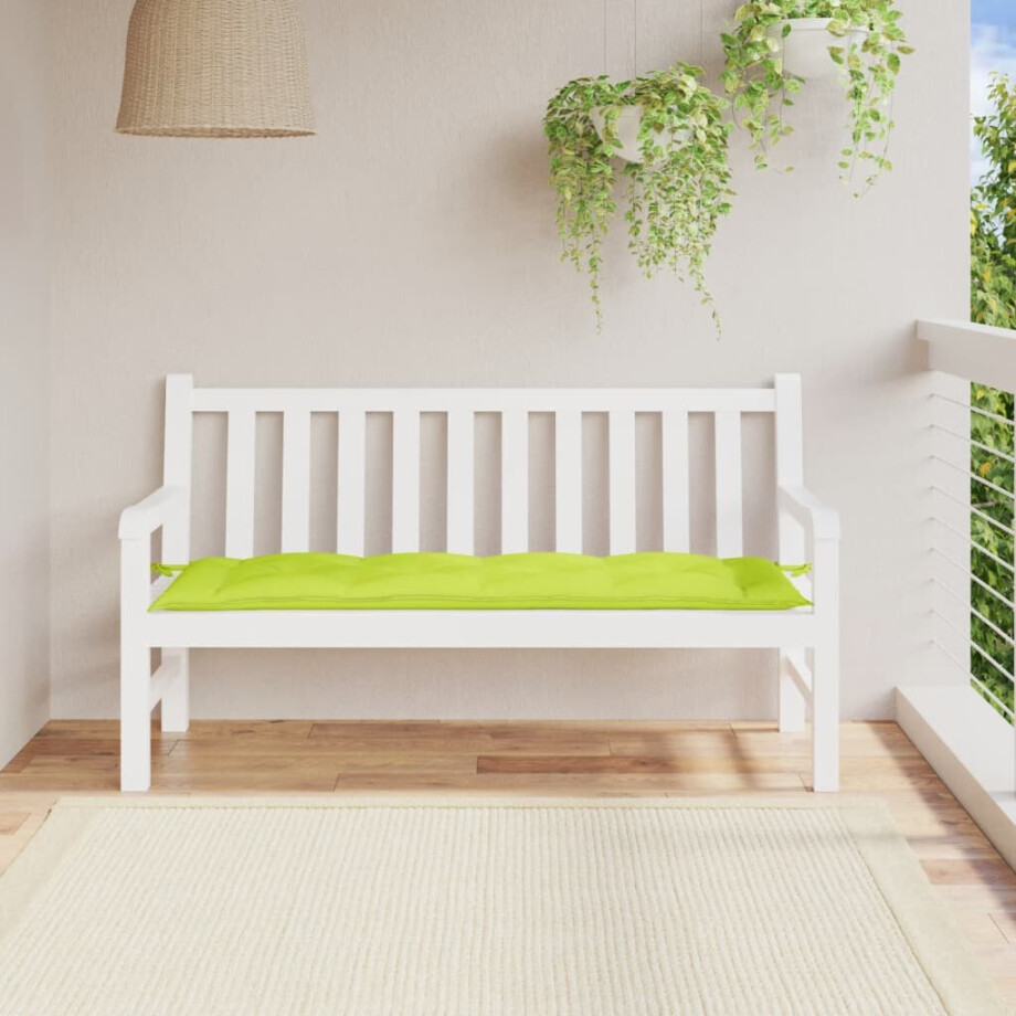 vidaXL Tuinbankkussen 150x50x7 cm oxford stof heldergroen vidaXL Tuinbankkussen 150x50x7 cm oxford stof heldergroen afbeelding 1