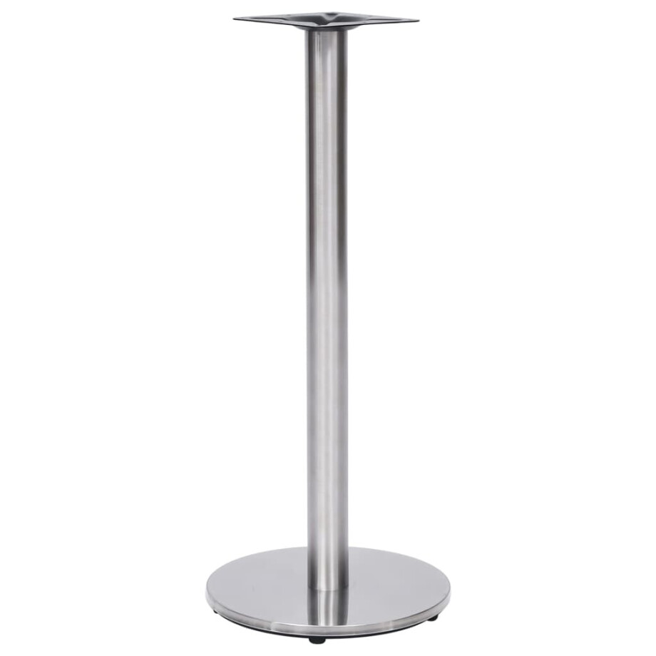 vidaXL Bistrotafelpoot Ø45x107 cm roestvrij staal zilverkleurig afbeelding 1