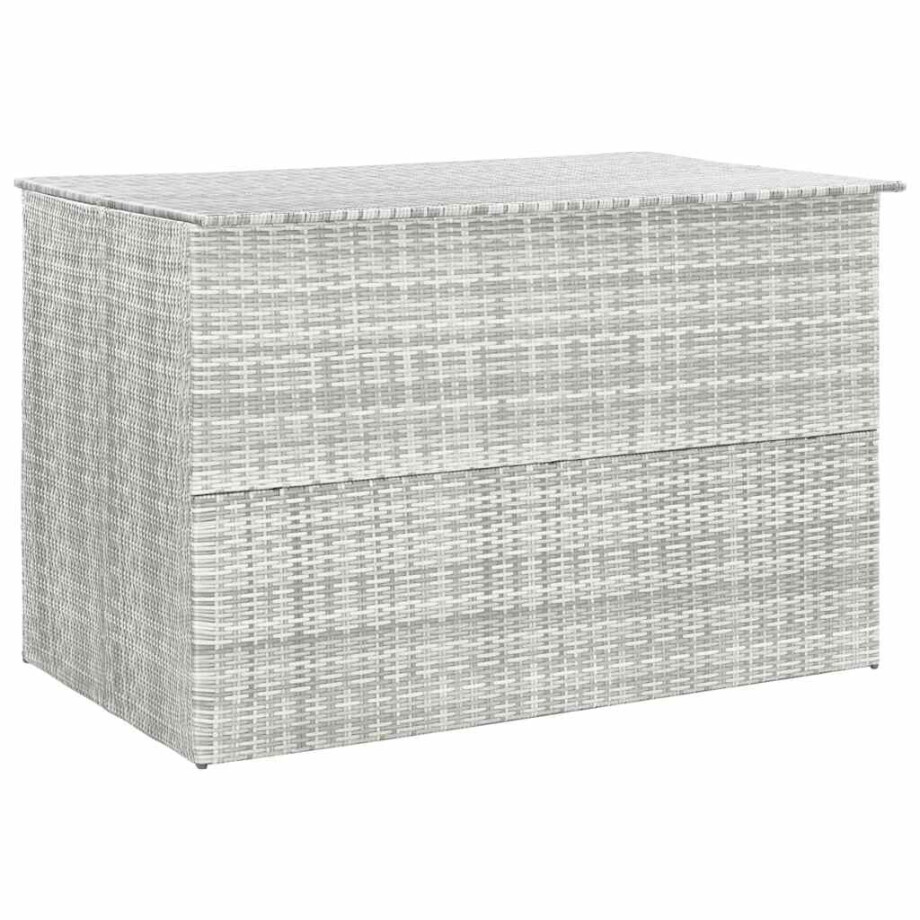 vidaXL Tuinbox 150x100x100 cm poly rattan lichtgrijs afbeelding 1
