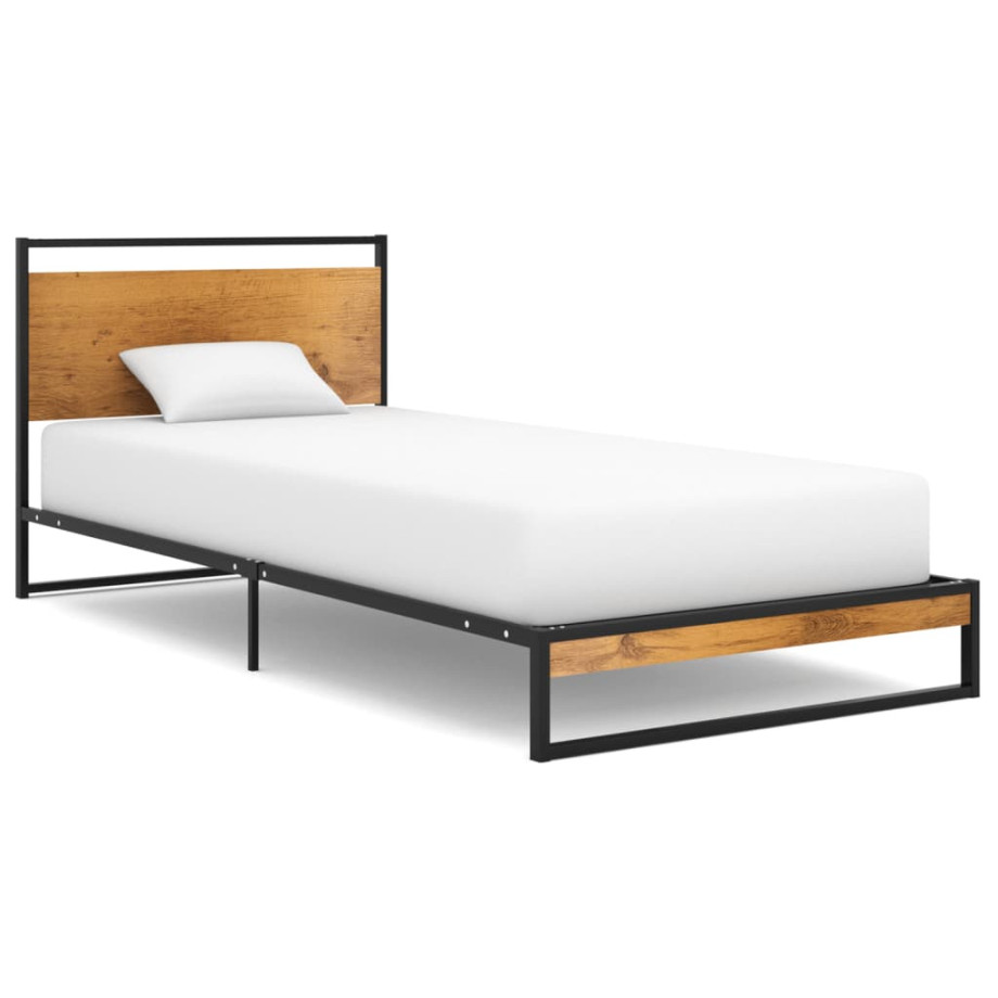 vidaXL Bedframe metaal 90x200 cm afbeelding 1