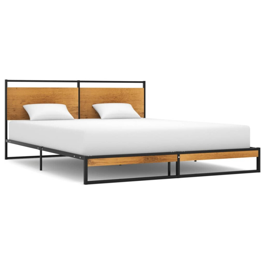 vidaXL Bedframe metaal 160x200 cm afbeelding 1