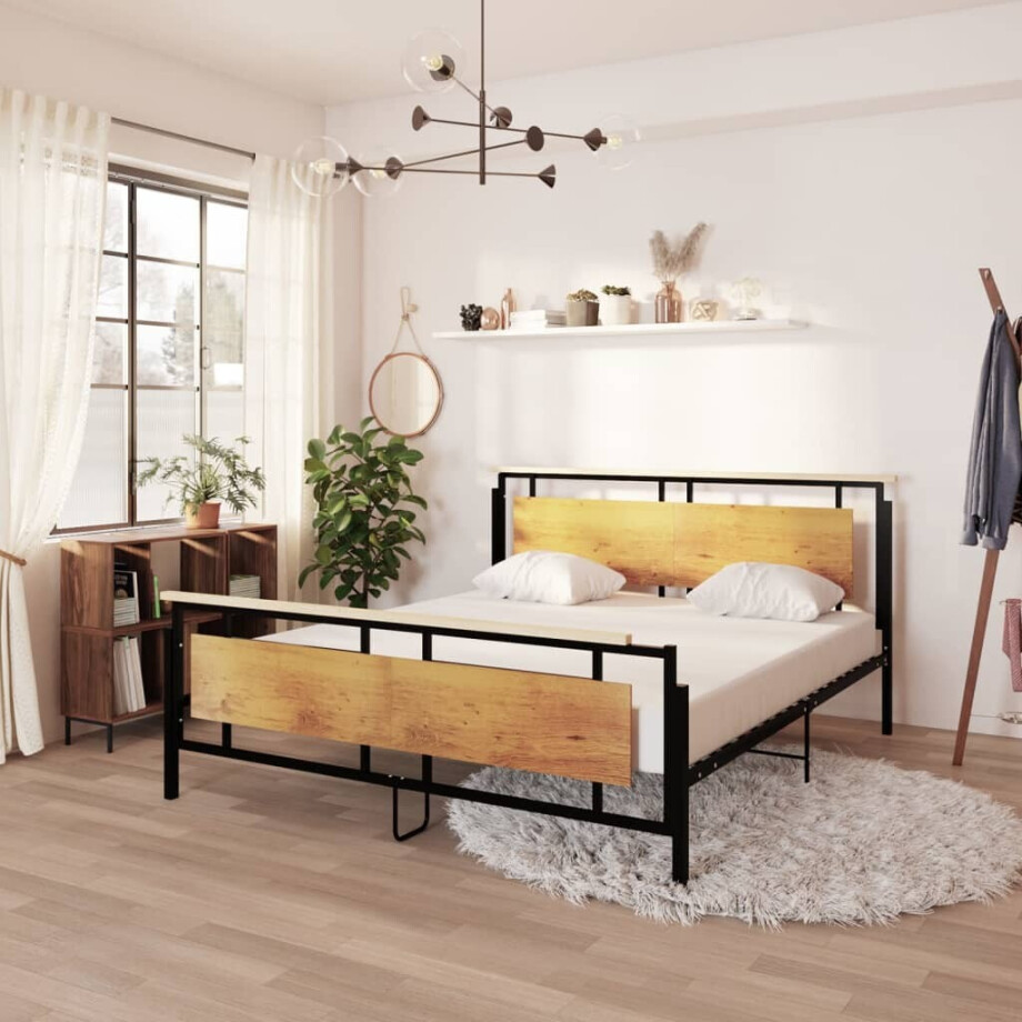 vidaXL Bedframe metaal 180x200 cm vidaXL Bedframe metaal 180x200 cm afbeelding 1