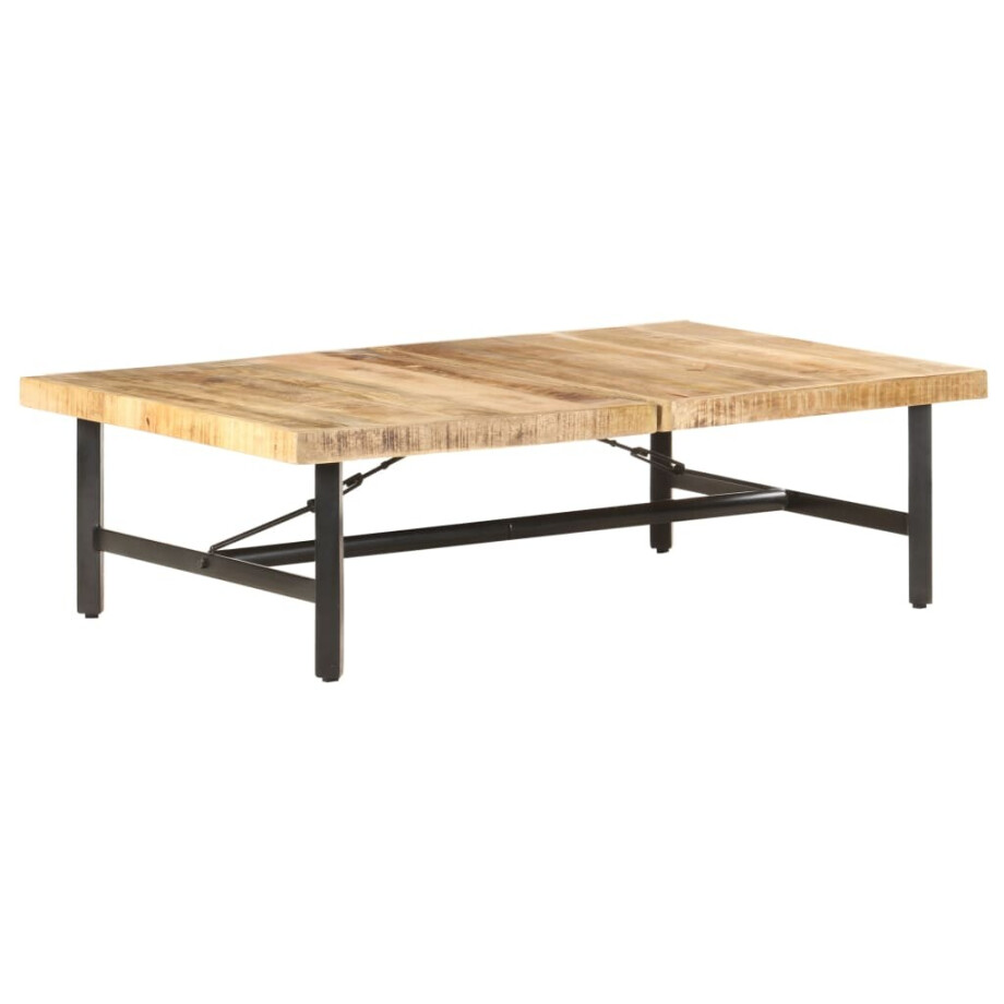 vidaXL Salontafel 142x90x42 cm massief mangohout vidaXL Salontafel 142x90x42 cm massief mangohout afbeelding 1