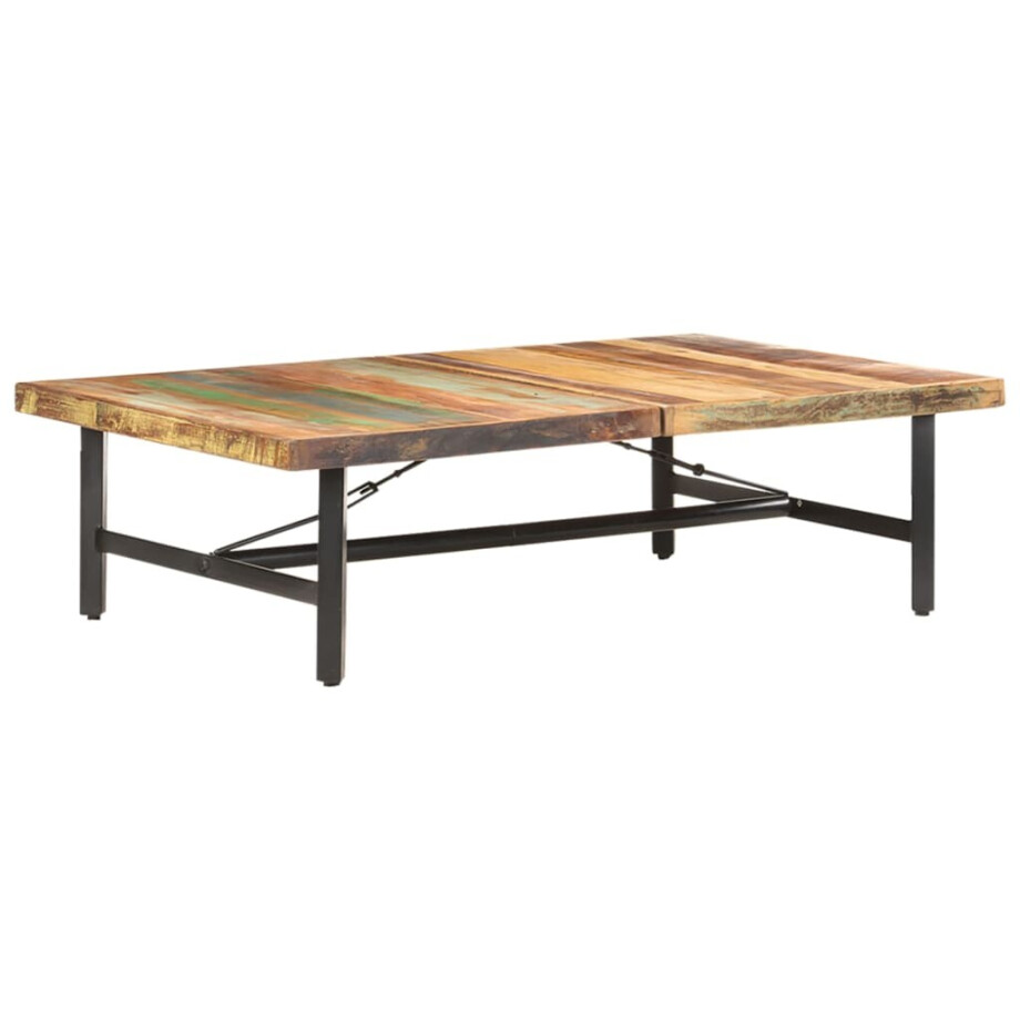 vidaXL Salontafel 142x90x42 cm massief gerecycled hout vidaXL Salontafel 142x90x42 cm massief gerecycled hout afbeelding 1