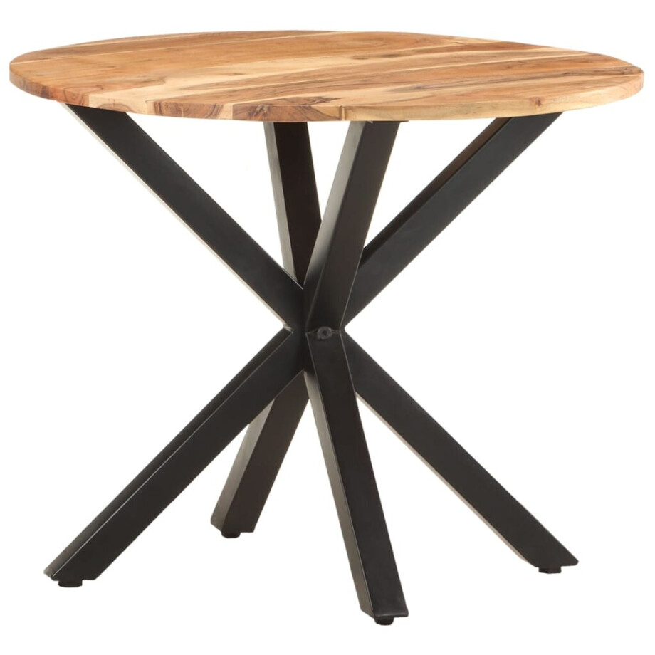 vidaXL Bijzettafel 68x68x56 cm massief acaciahout afbeelding 1