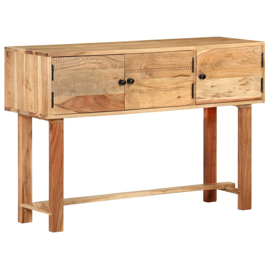 vidaXL Dressoir 115x35x75 cm massief acaciahout afbeelding 1