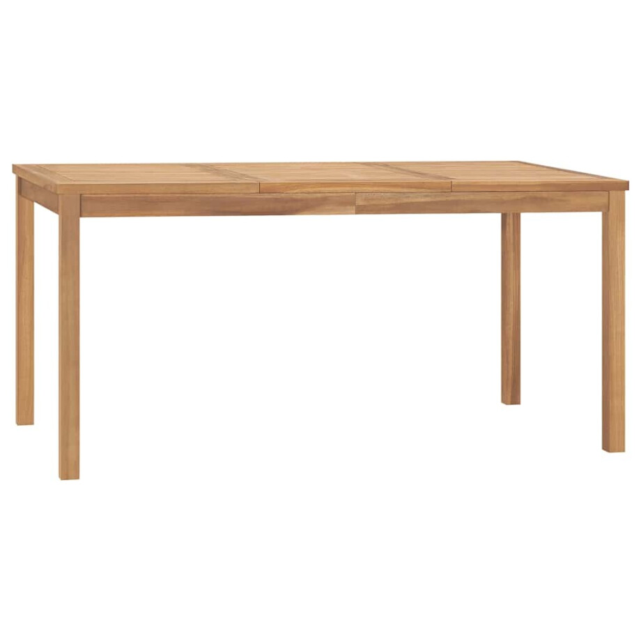 vidaXL Tuintafel 160x80x77 cm massief teakhout vidaXL Tuintafel 160x80x77 cm massief teakhout afbeelding 1
