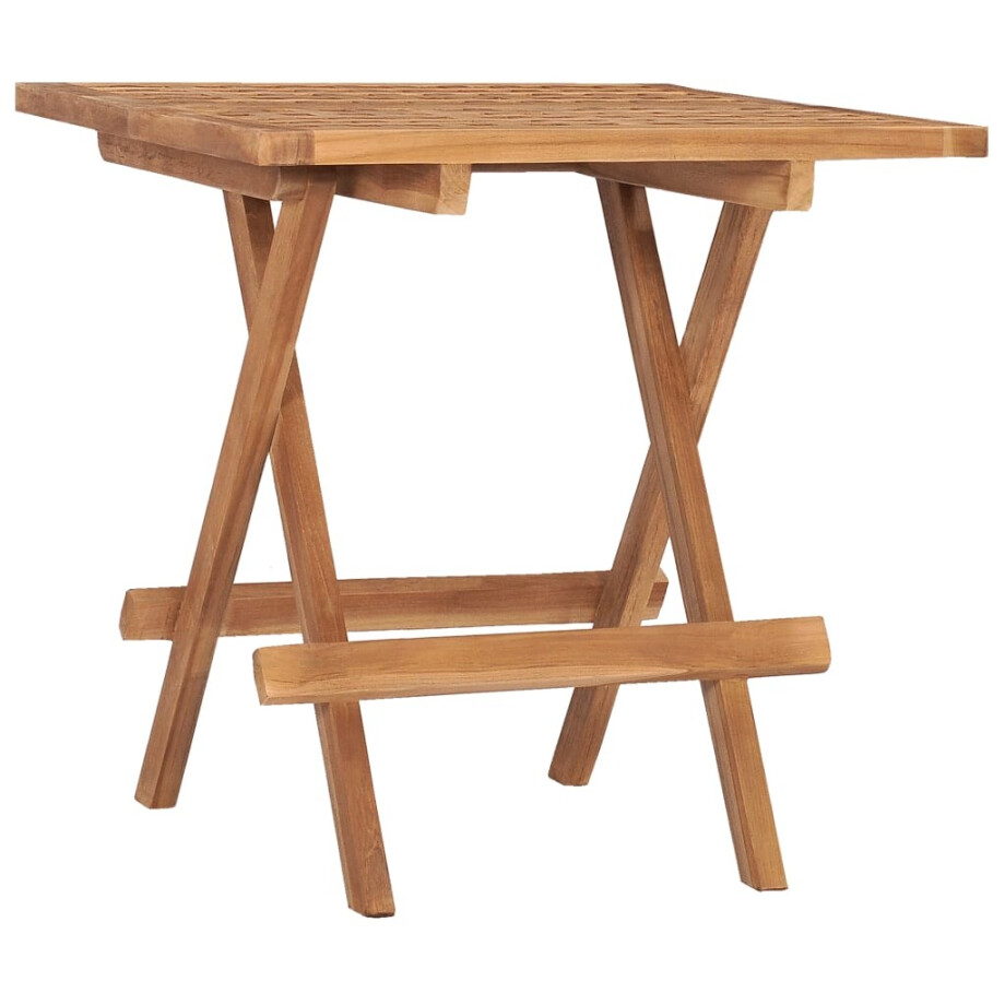 vidaXL Tuintafel inklapbaar 50x50x50 cm massief teakhout afbeelding 1