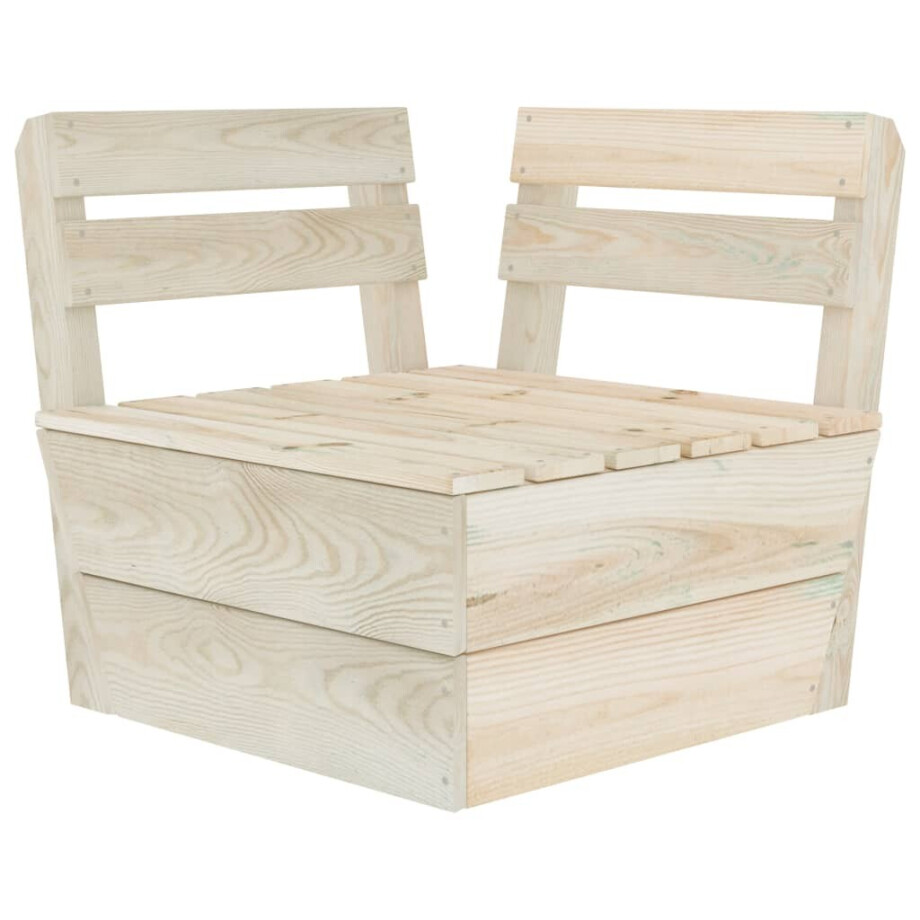 vidaXL Hoekbank sectioneel pallet geïmpregneerd vurenhout vidaXL Hoekbank sectioneel pallet geïmpregneerd vurenhout afbeelding 1