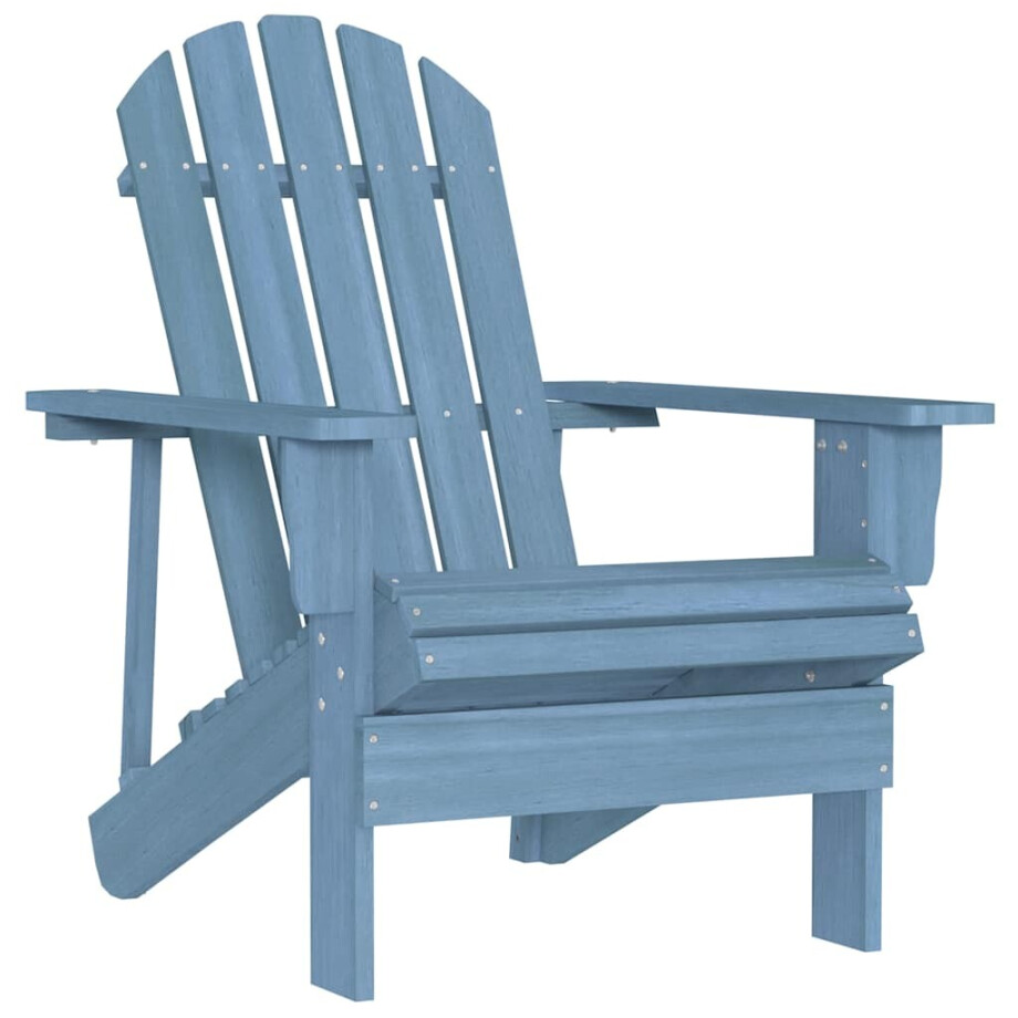 vidaXL Tuinstoel Adirondack massief vurenhout blauw afbeelding 1