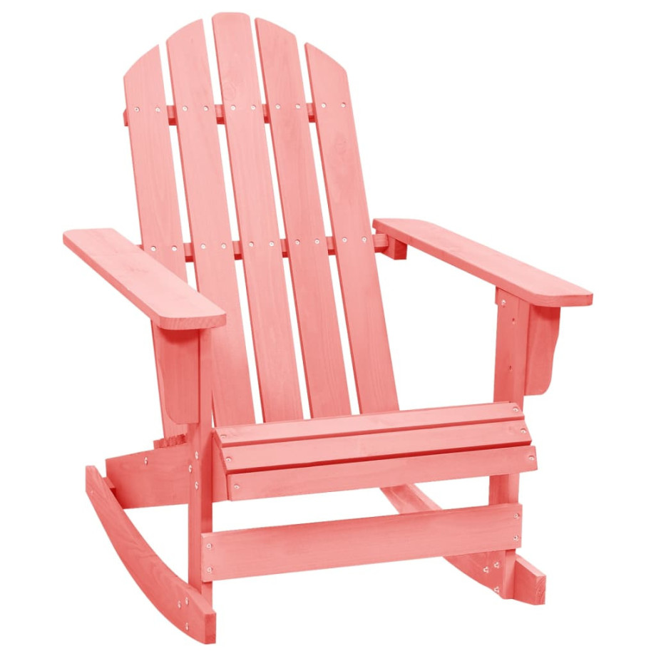 vidaXL Schommelstoel Adirondack massief vurenhout roze afbeelding 1