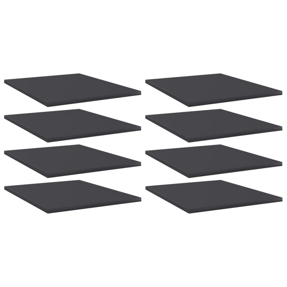vidaXL Wandschappen 8 st 40x50x1,5 cm bewerkt hout grijs vidaXL Wandschappen 8 st 40x50x1,5 cm bewerkt hout grijs afbeelding 1