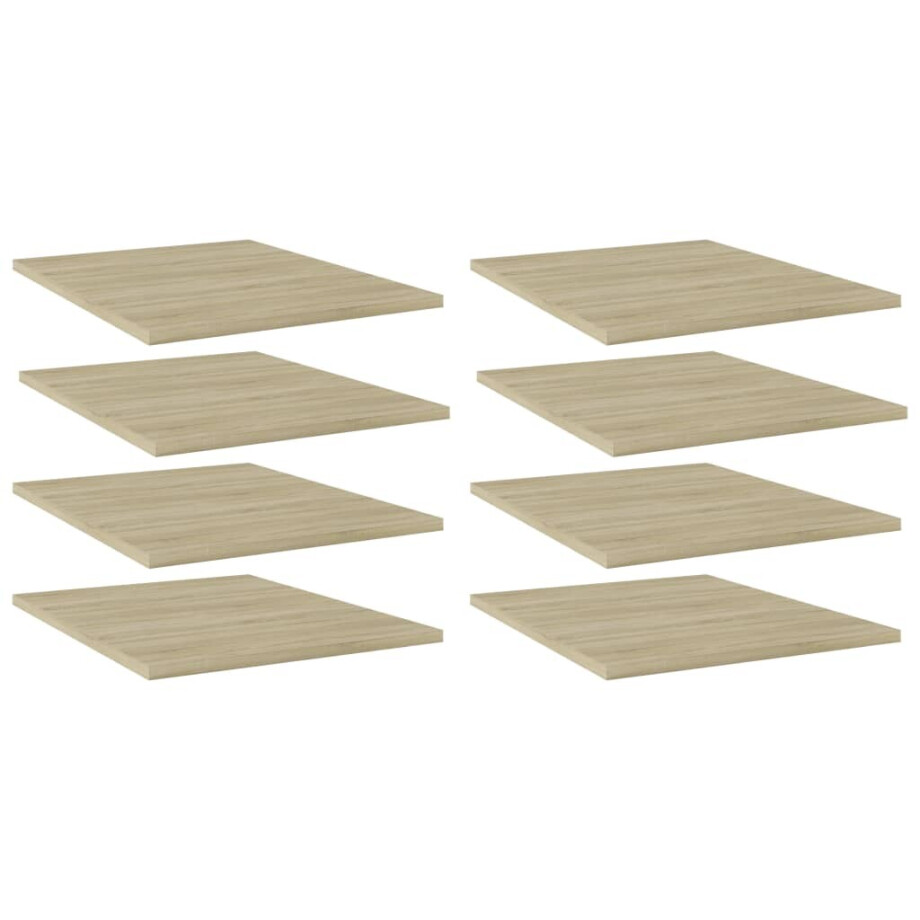 vidaXL Wandschappen 8 st 40x50x1,5 cm spaanplaat sonoma eikenkleurig vidaXL Wandschappen 8 st 40x50x1,5 cm spaanplaat sonoma eikenkleurig afbeelding 1