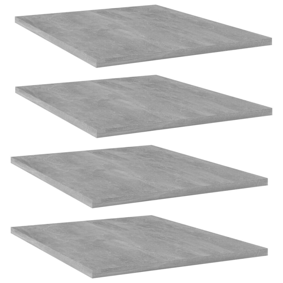 vidaXL Wandschappen 4 st 40x50x1,5 cm bewerkt hout betongrijs vidaXL Wandschappen 4 st 40x50x1,5 cm bewerkt hout betongrijs afbeelding 1