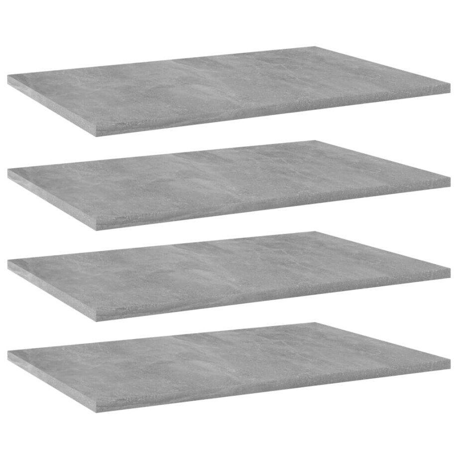 vidaXL Wandschappen 4 st 60x40x1,5 cm bewerkt hout betongrijs vidaXL Wandschappen 4 st 60x40x1,5 cm bewerkt hout betongrijs afbeelding 1