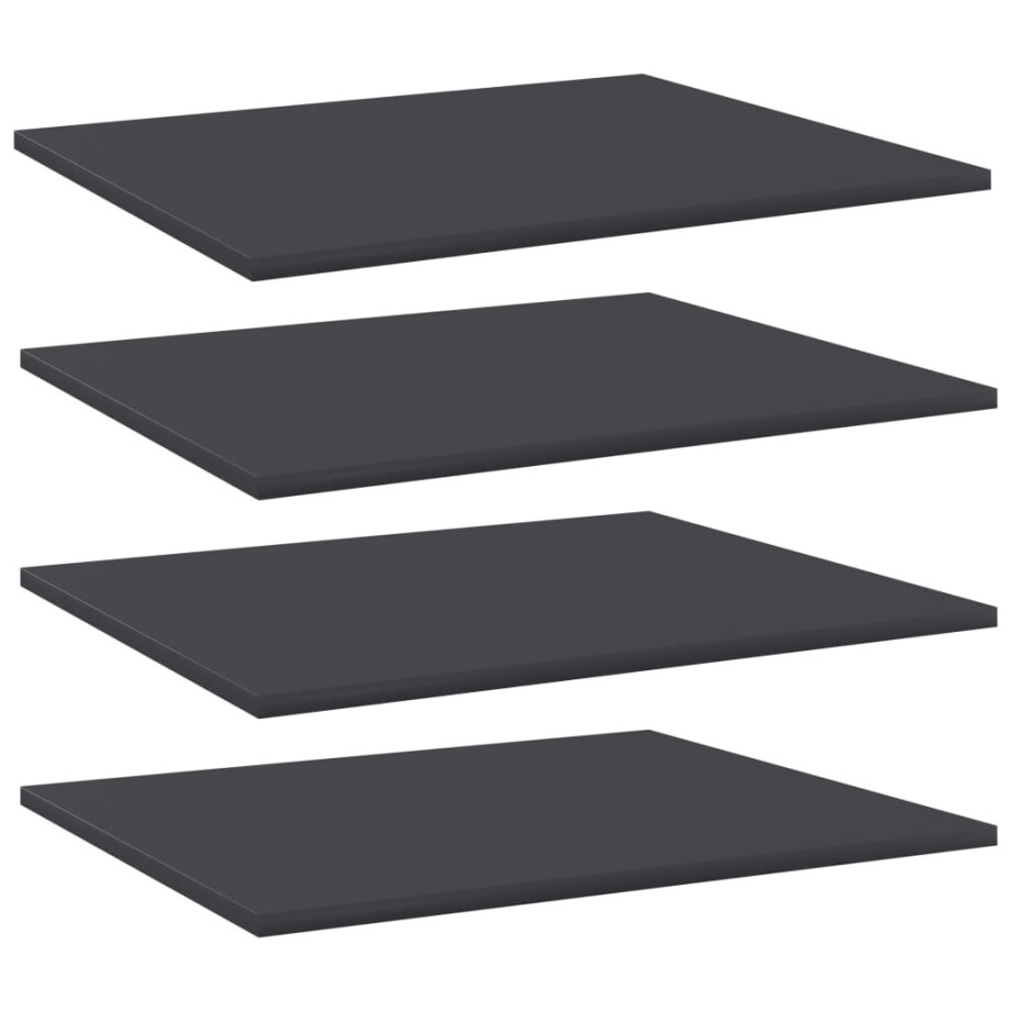 vidaXL Wandschappen 4 st 60x50x1,5 cm spaanplaat grijs vidaXL Wandschappen 4 st 60x50x1,5 cm spaanplaat grijs afbeelding 1