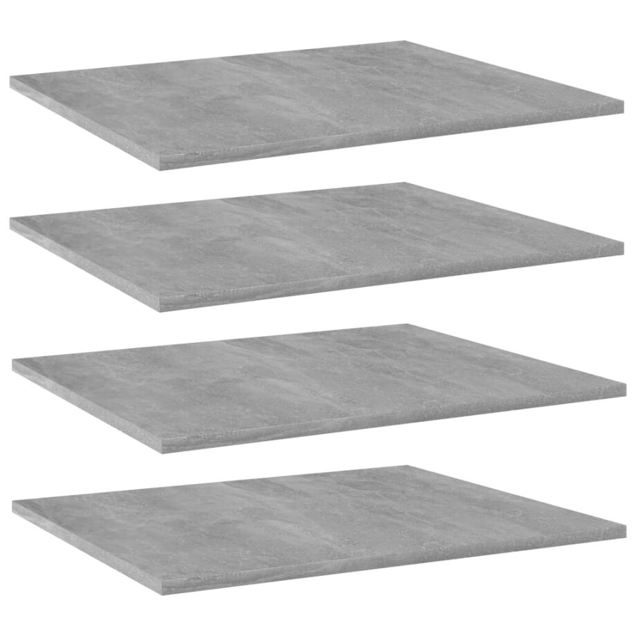 vidaXL Wandschappen 4 st 60x50x1,5 cm bewerkt hout betongrijs vidaXL Wandschappen 4 st 60x50x1,5 cm bewerkt hout betongrijs afbeelding 1