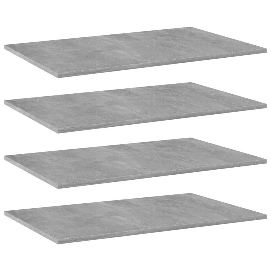 vidaXL Wandschappen 4 st 80x50x1,5 cm bewerkt hout betongrijs vidaXL Wandschappen 4 st 80x50x1,5 cm bewerkt hout betongrijs afbeelding 1
