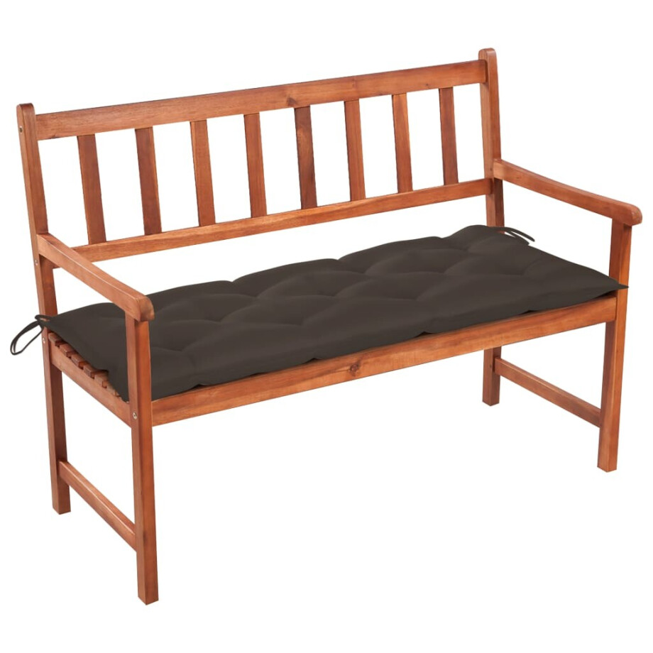 vidaXL Tuinbank met kussen 120 cm massief acaciahout vidaXL Tuinbank met kussen 120 cm massief acaciahout afbeelding 1