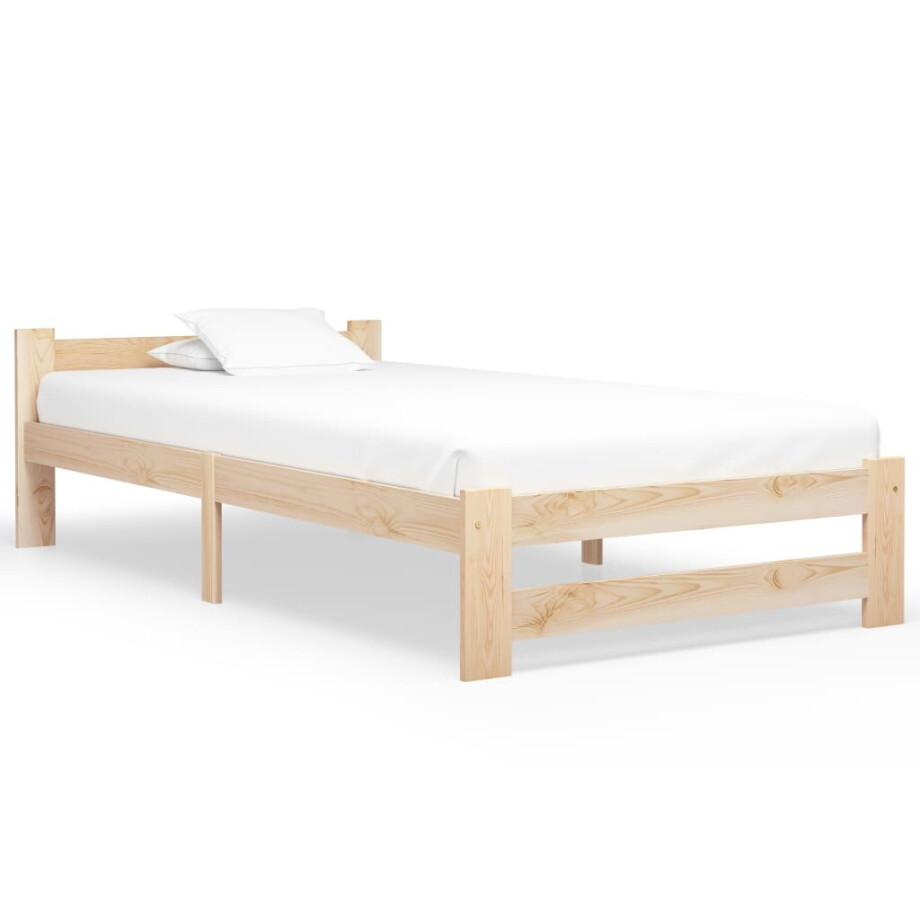 vidaXL Bedframe massief grenenhout 100x200 cm afbeelding 1