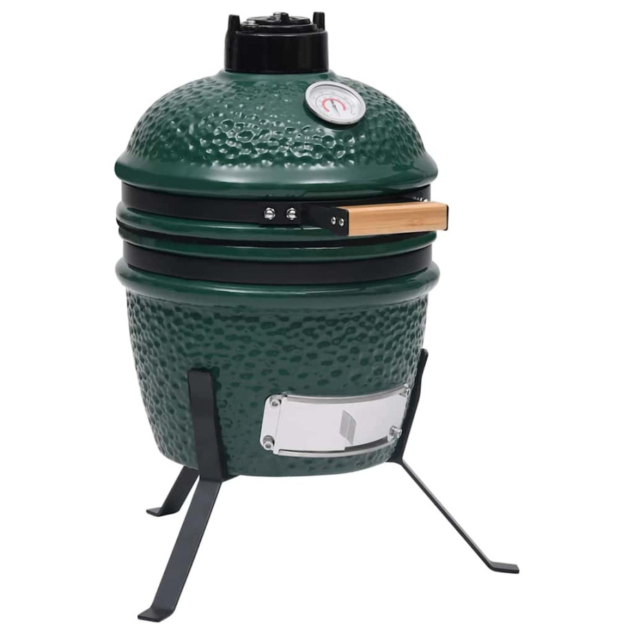 vidaXL Kamado barbecue 56 cm keramiek groen afbeelding 1