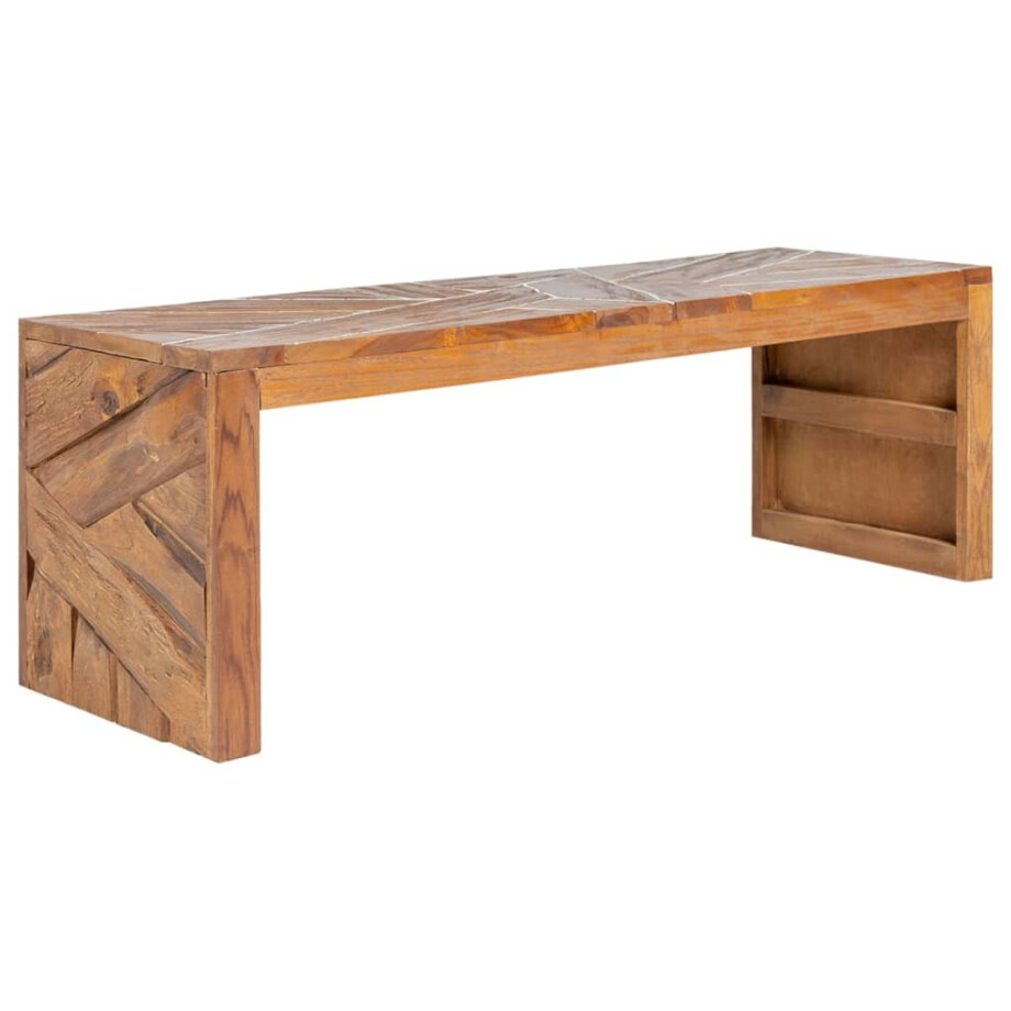 vidaXL Tv-meubel 110x60x38 cm massief teakhout afbeelding 1